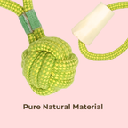 Rope Ball with Loop Handle Dog Toy – Fetch & Tug Toy