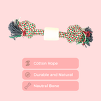 Rope & Bone Chew Stick Dog Toy – Durable Dental Toy