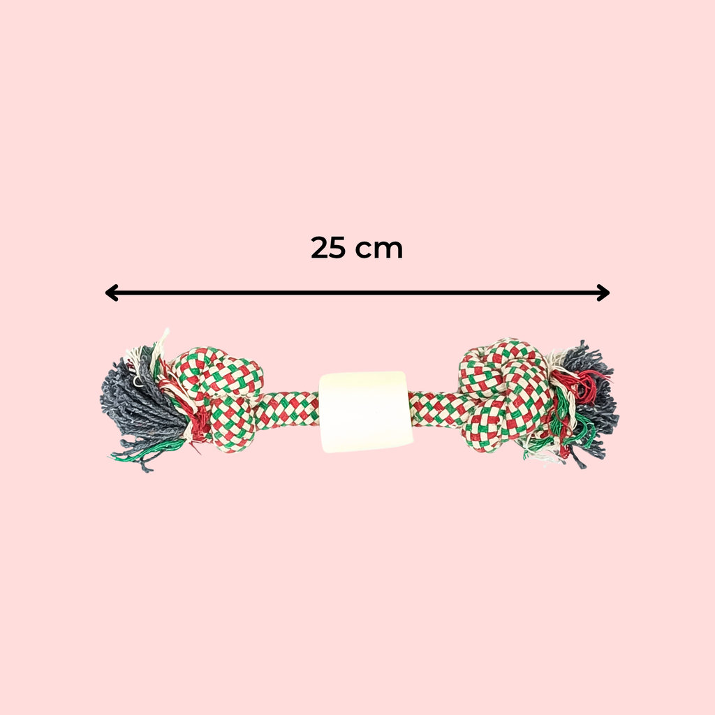 Rope & Bone Chew Stick Dog Toy – Durable Dental Toy