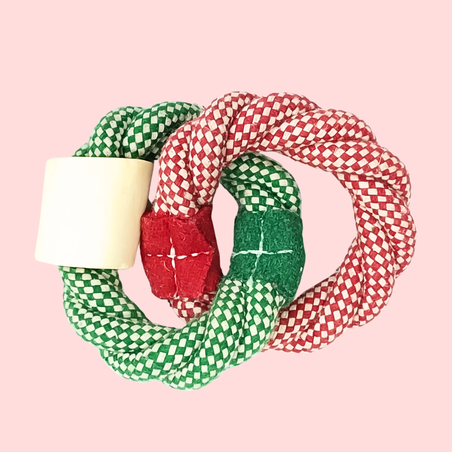 Double Ring Rope Dog Toy – Durable Tug & Chew Toy