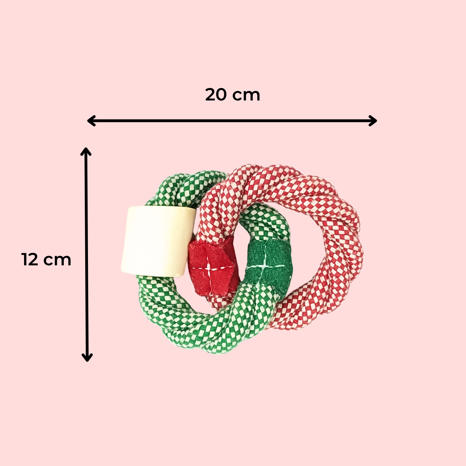 Double Ring Rope Dog Toy – Durable Tug & Chew Toy