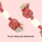 Triple Knot Bone Rope Toy – Strong Chew & Dental Toy