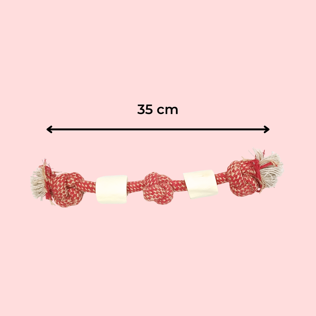 Triple Knot Bone Rope Toy – Strong Chew & Dental Toy