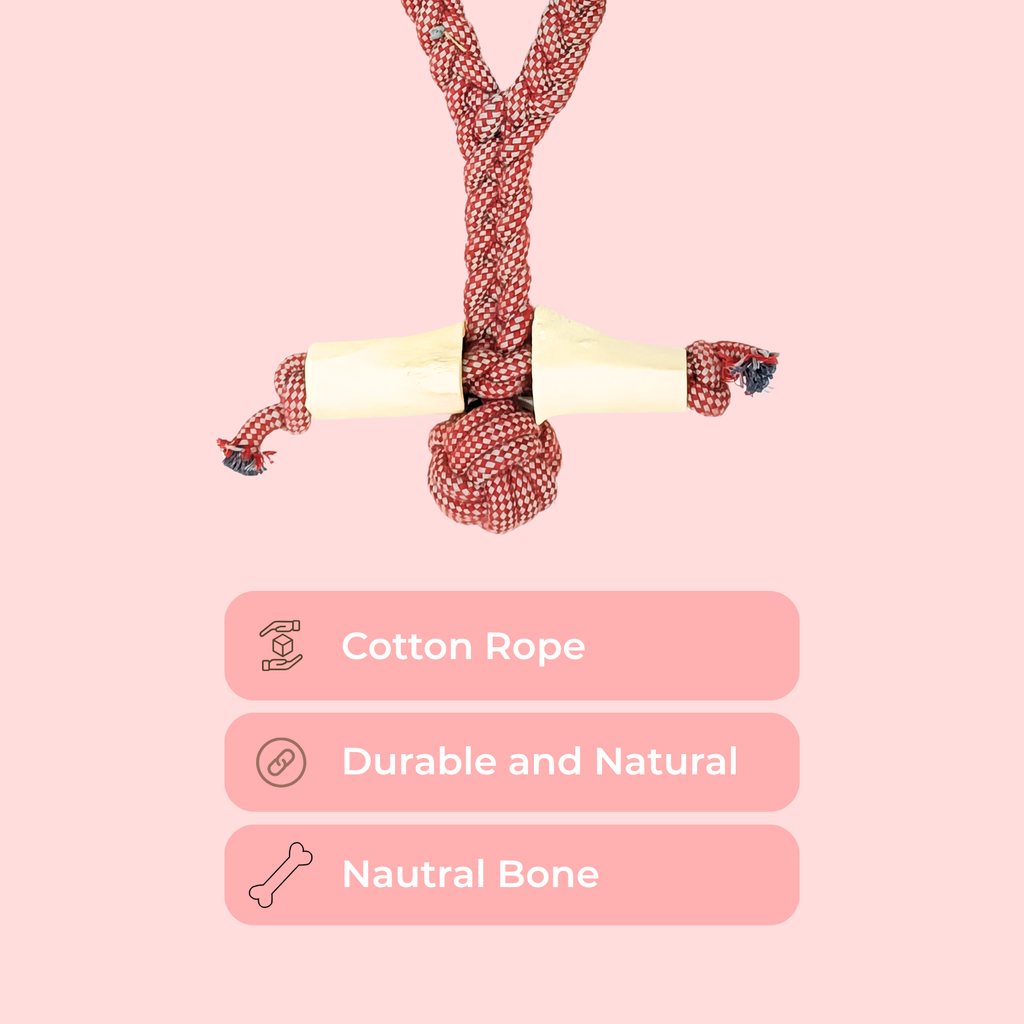 Knotted Rope Figure Toy – Interactive Tug & Play Toy