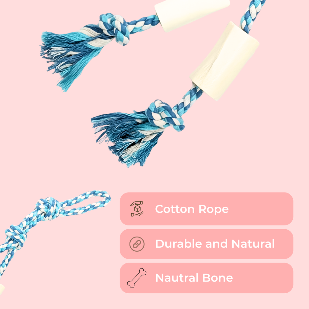Dual Rope Loop Chew Toy – Interactive Training Toy