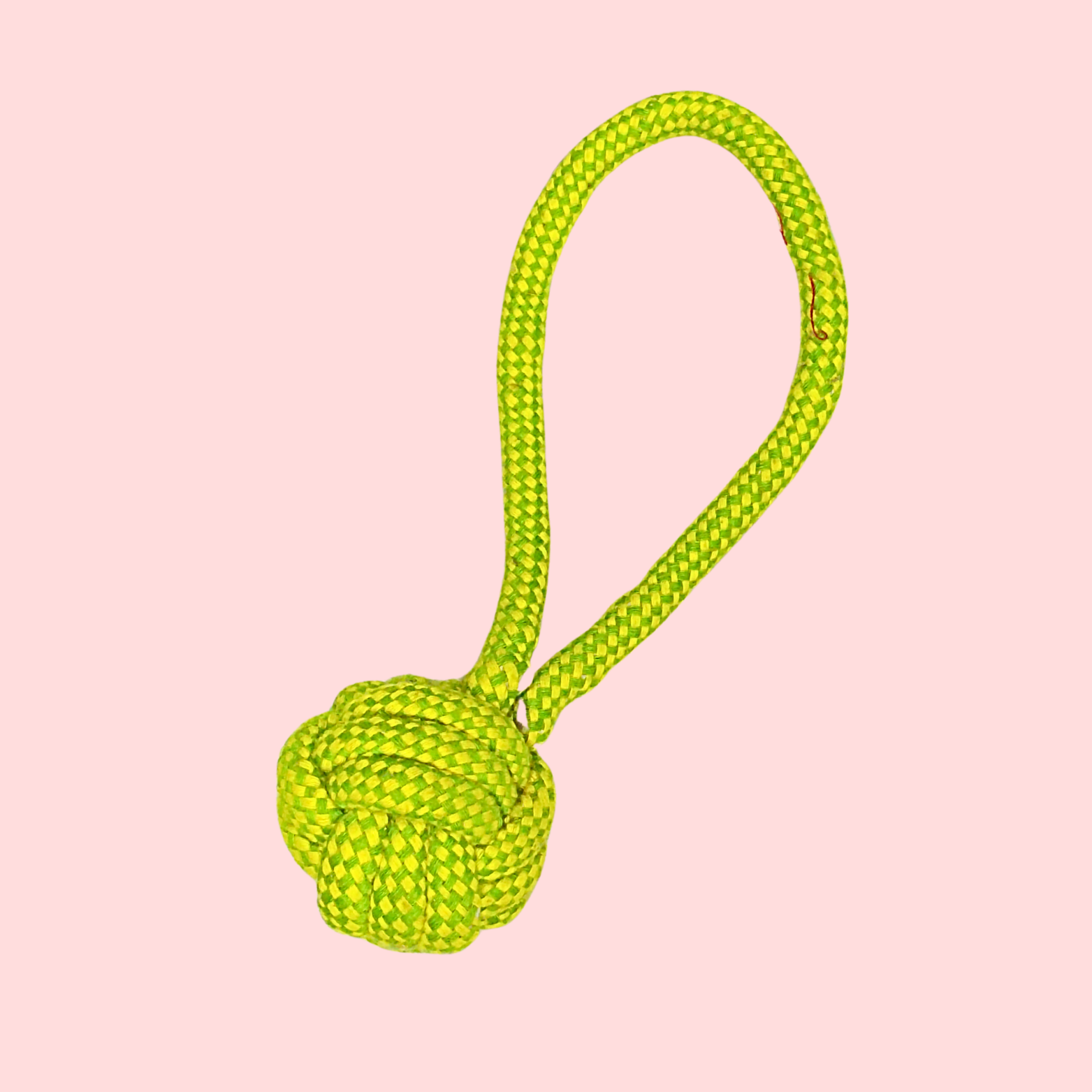 Rope Ball Dog Toy with Handle – Interactive Fetch & Tug Toy