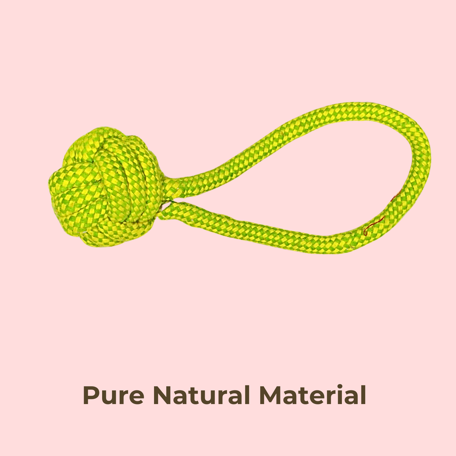 Rope Ball Dog Toy with Handle – Interactive Fetch & Tug Toy