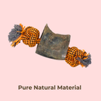 Natural Horn & Rope Dog Toy – Long Lasting Chew Toy for Dogs