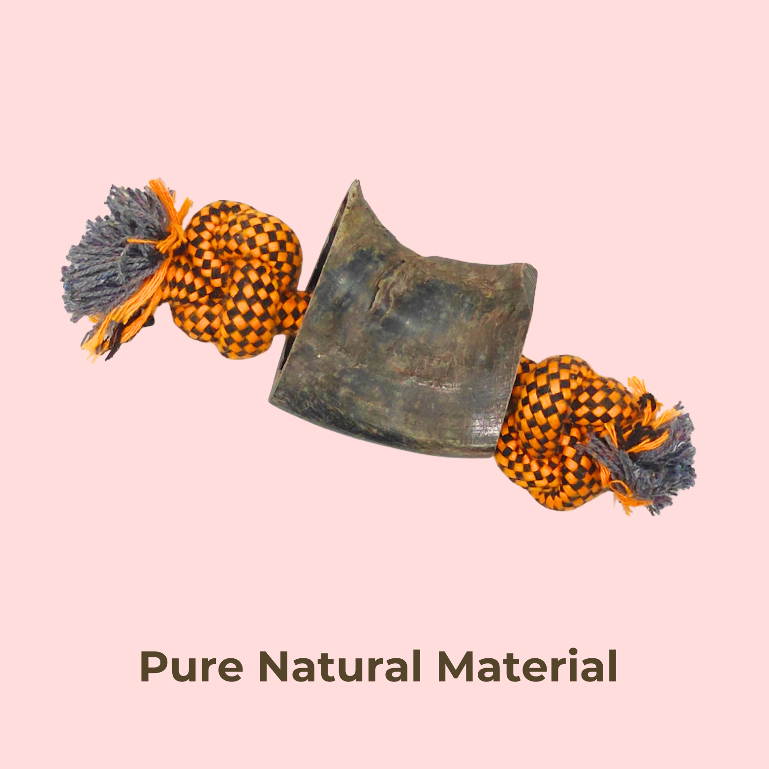 Natural Horn & Rope Dog Toy – Long Lasting Chew Toy for Dogs