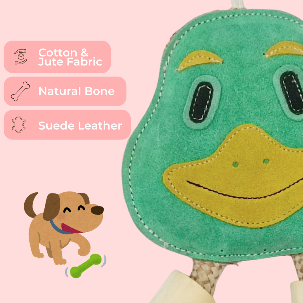Duck Face Rope Chew Toy