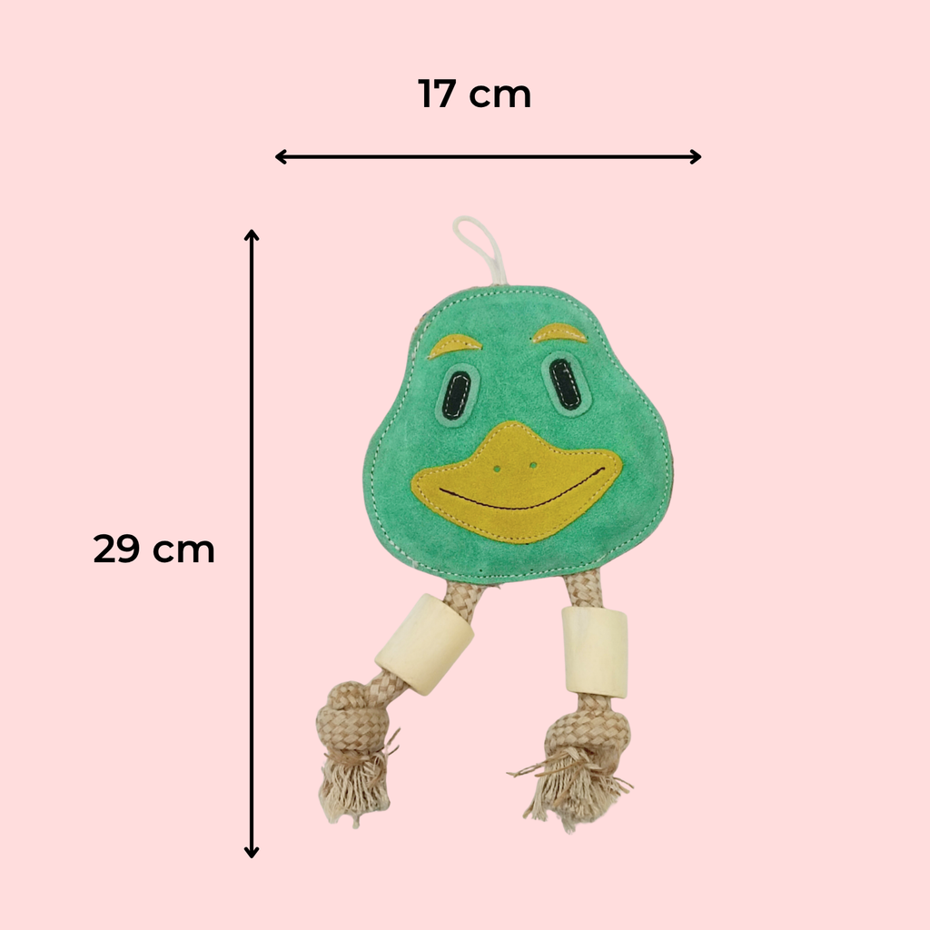 Duck Face Rope Chew Toy