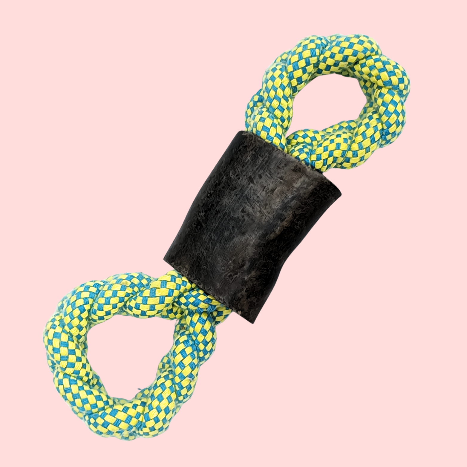 Rope Ring Dog Toy with Horn Center