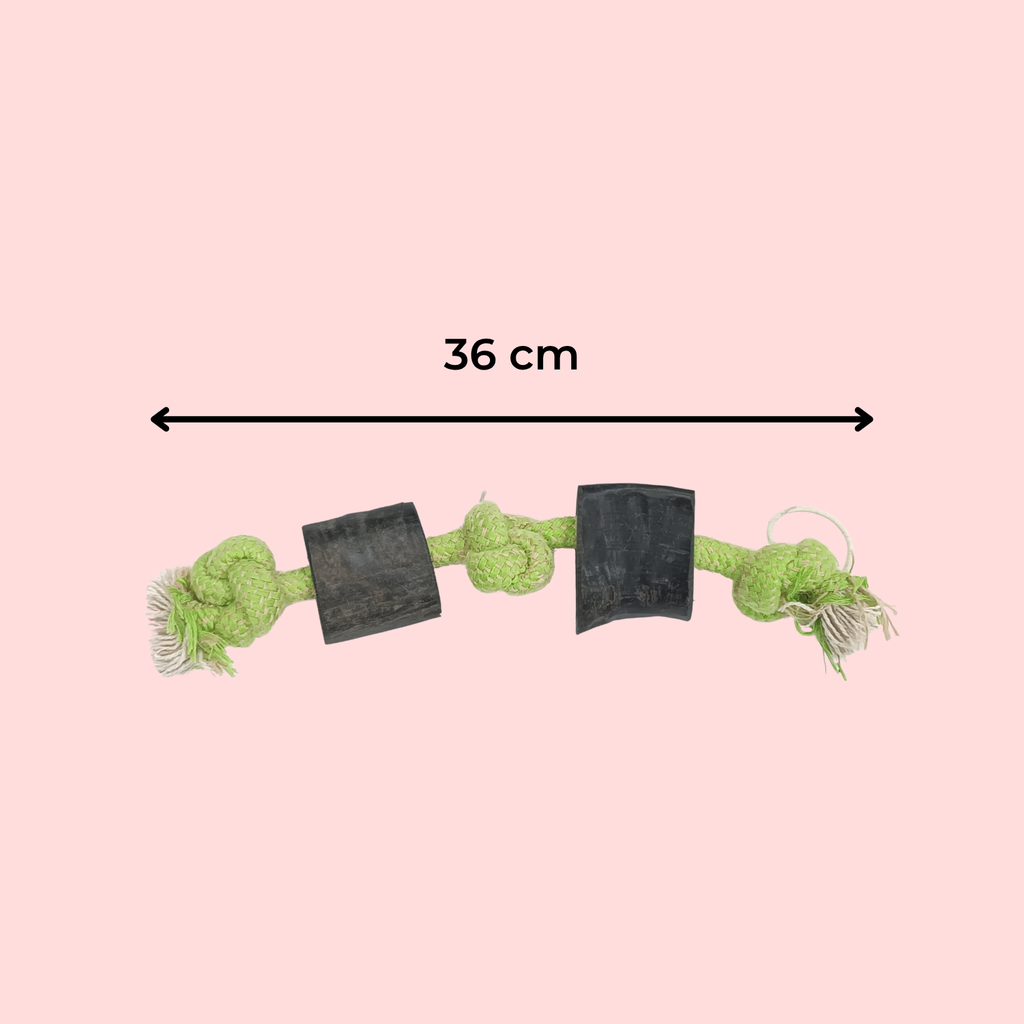 Heavy Duty Double Knot Rope Toy with 2 Horn