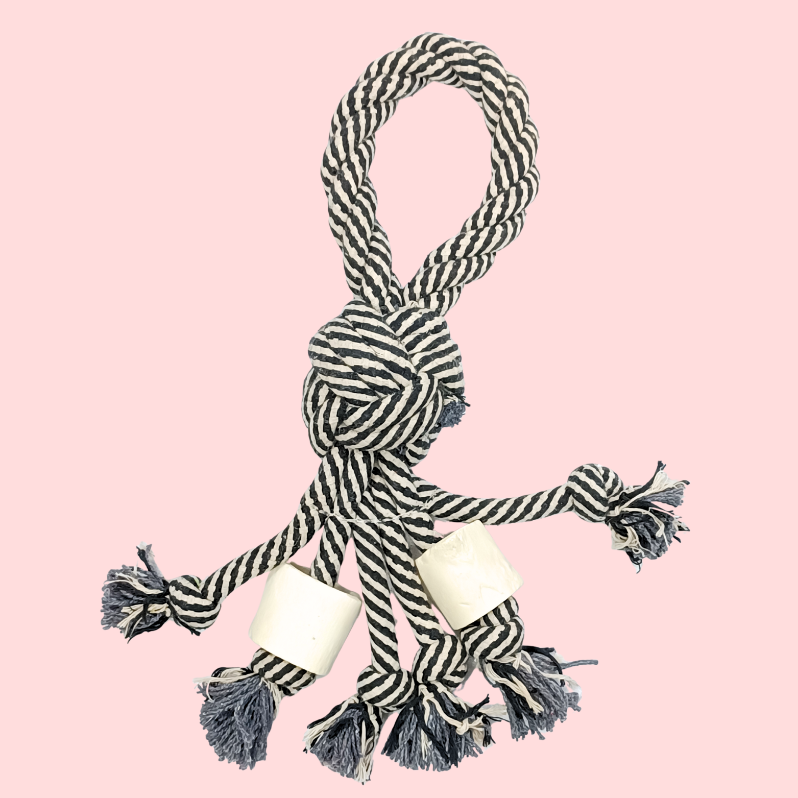 Braided Octopus Rope Dog Toy with Knots