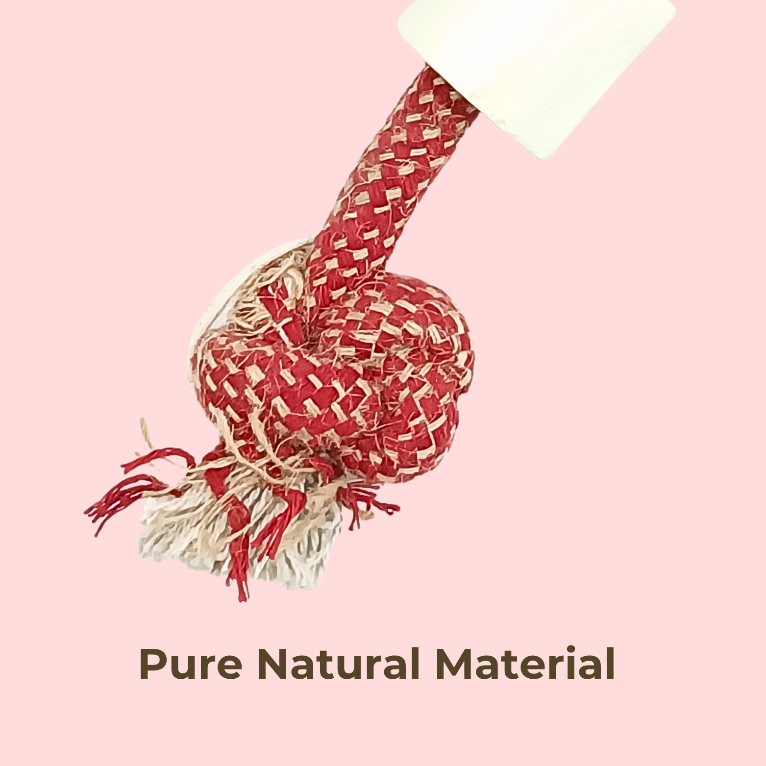 Natural Rope & Bone Knot Dog Toy – Strong Chew Toy for Dogs