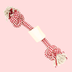 Rope & Bone Dumbbell Dog Toy – Interactive Chew Toy