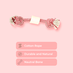 Rope & Bone Dumbbell Dog Toy – Interactive Chew Toy