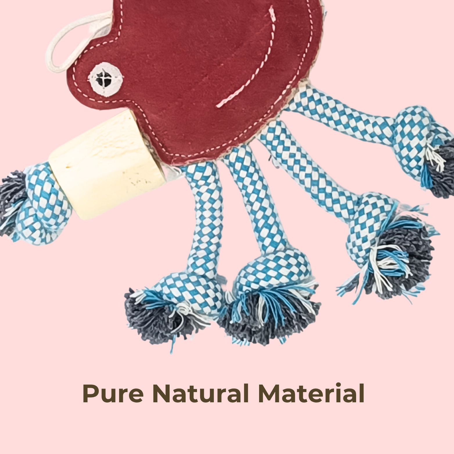 Suede Crab Rope Dog Toy – Interactive Chew & Tug Toy