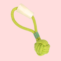 Rope Ball with Loop Handle Dog Toy – Fetch & Tug Toy